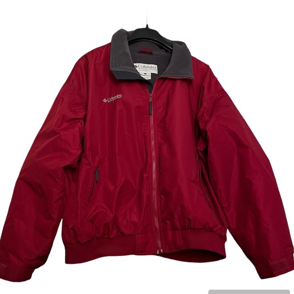 Columbia Other - Columbia Full Zip Insulated Winter Men Jacket w fleece lining Sz X-Large in Red